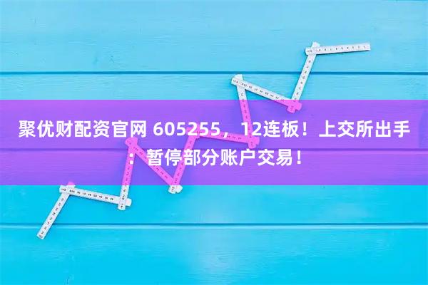 聚优财配资官网 605255，12连板！上交所出手：暂停部分账户交易！